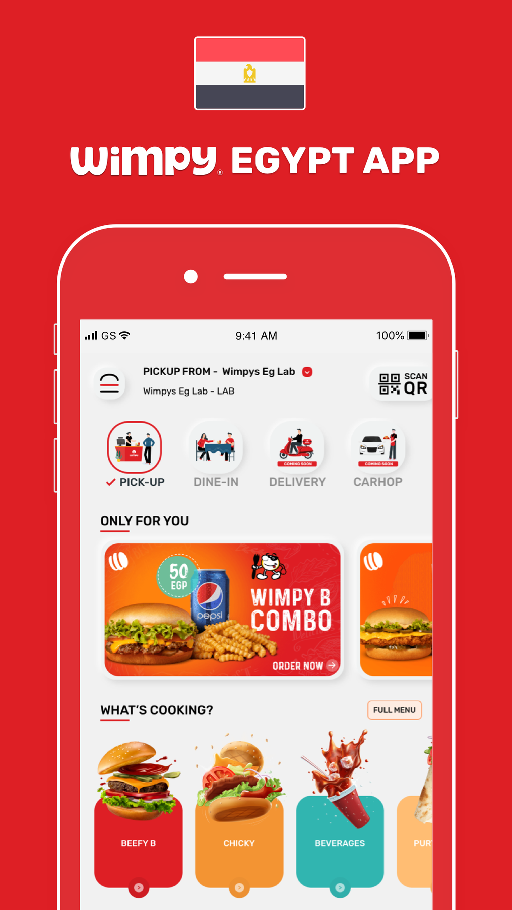 IPhone Wimpy Egypt Order Food Online 