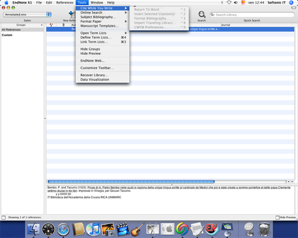 downloading endnote for mac