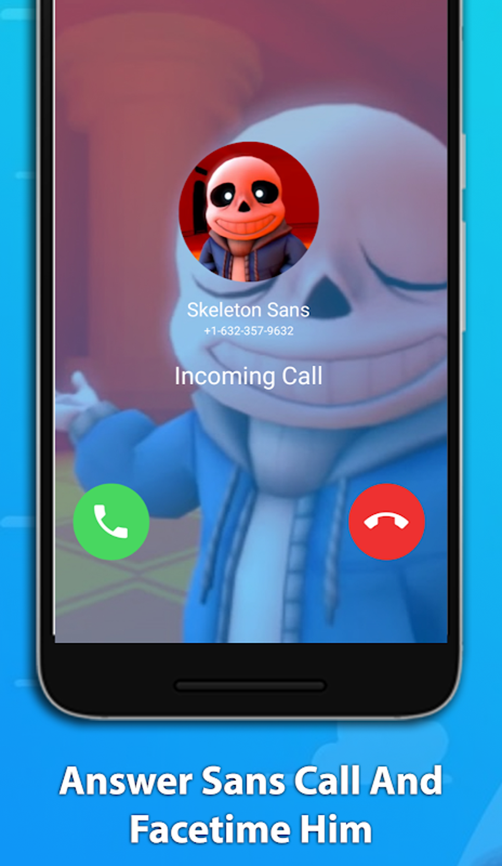 Skeleton Sans Fake Video Call for Android - Free App Download