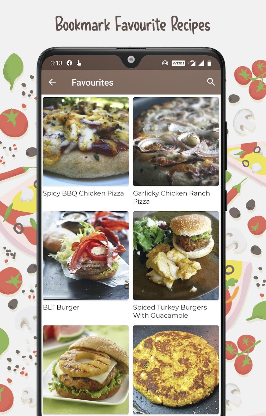 Burger and Pizza Recipes для Android — Скачать