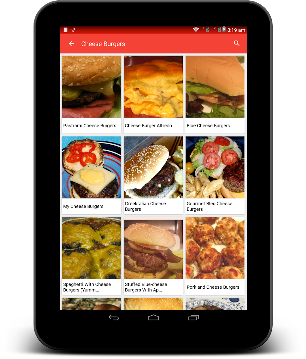 Burger and Pizza Recipes для Android — Скачать