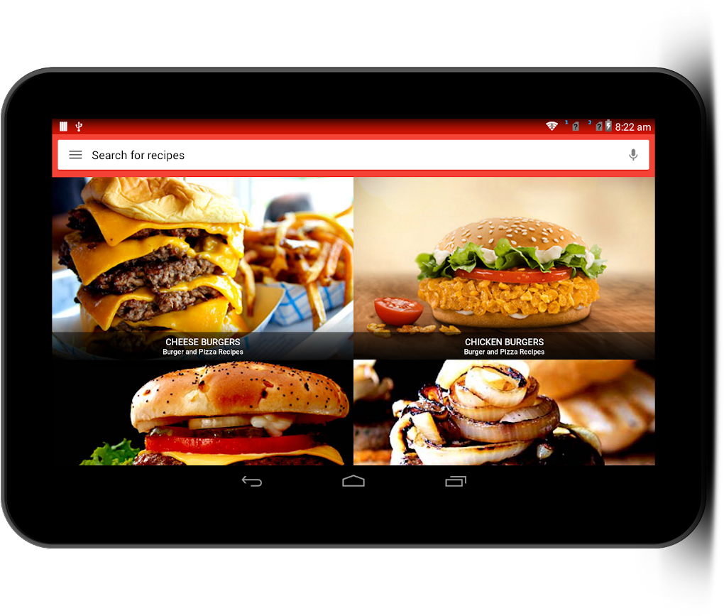 Burger and Pizza Recipes для Android — Скачать