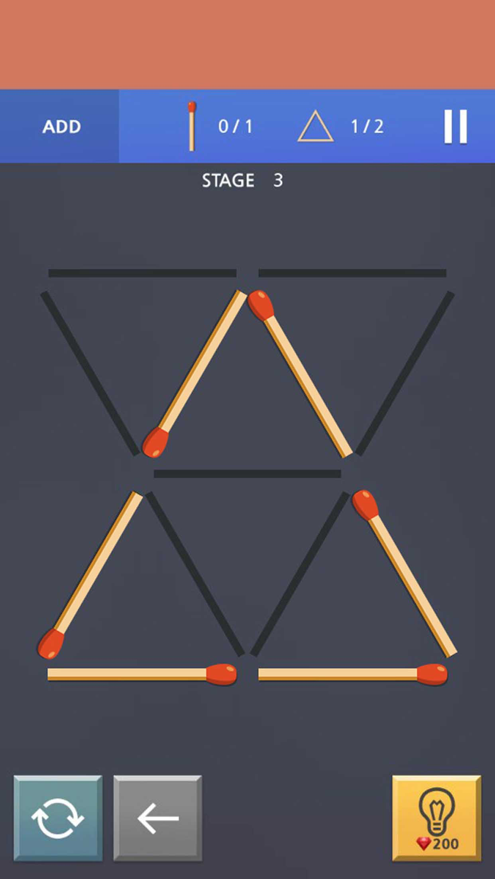 Matchstick Puzzle King для iPhone — Скачать