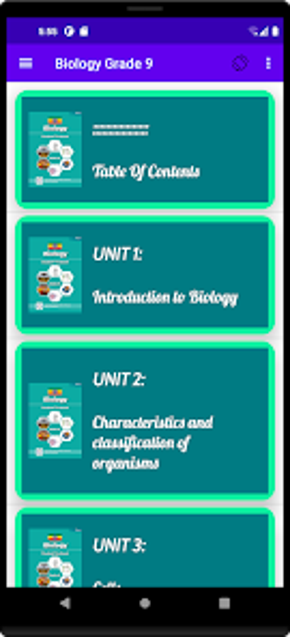 Biology Grade 9 Textbook For Android Download
