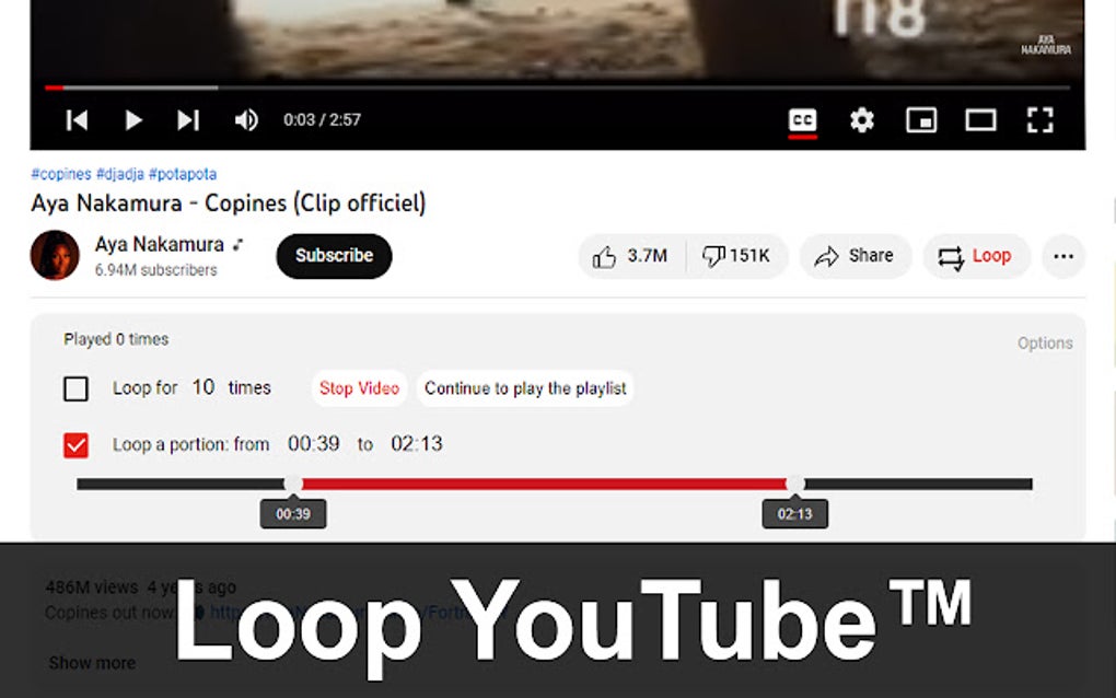Loop YouTube™ for Google Chrome - Extension Download
