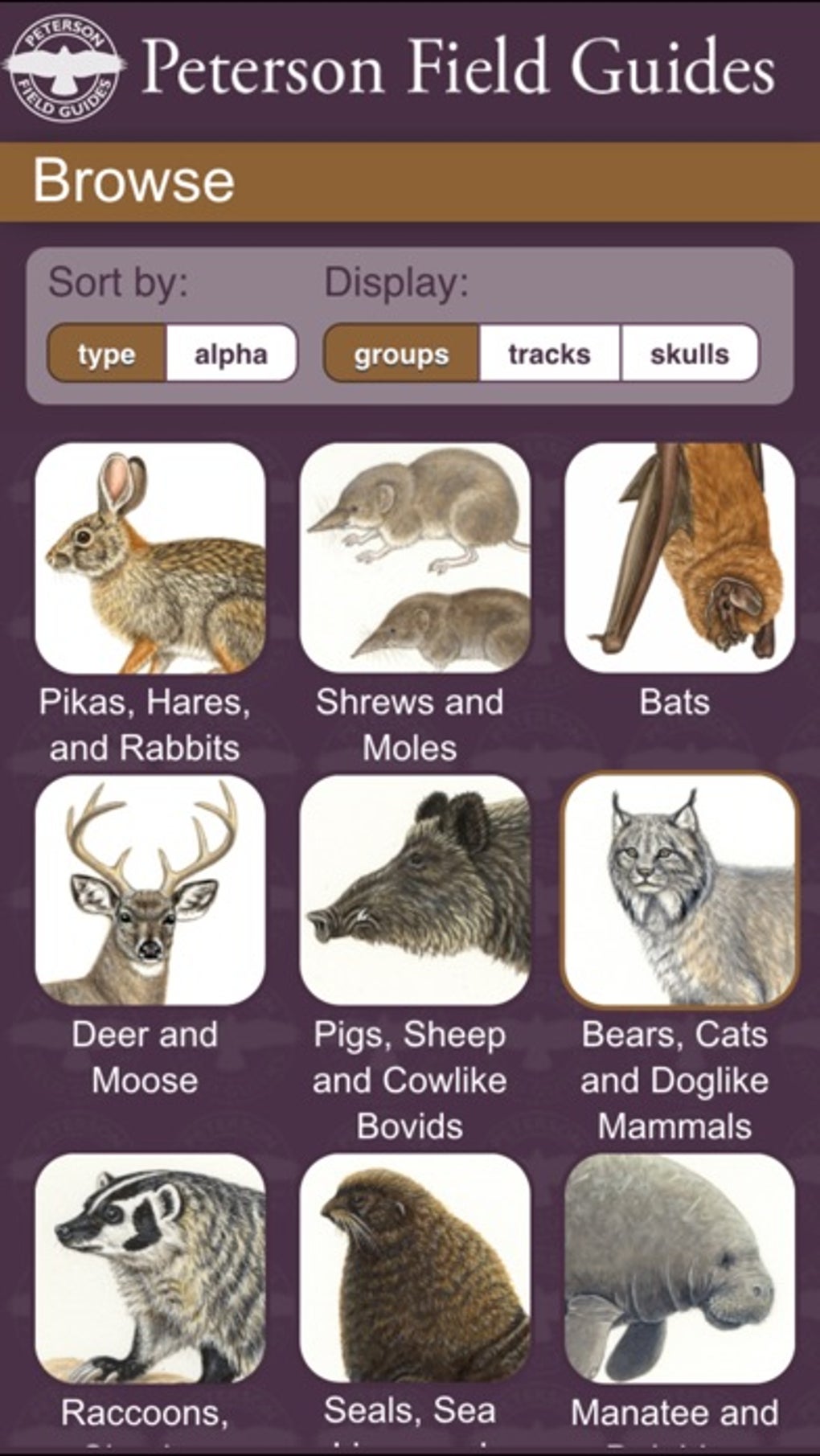 Peterson Mammals Field Guide für iPhone - Download