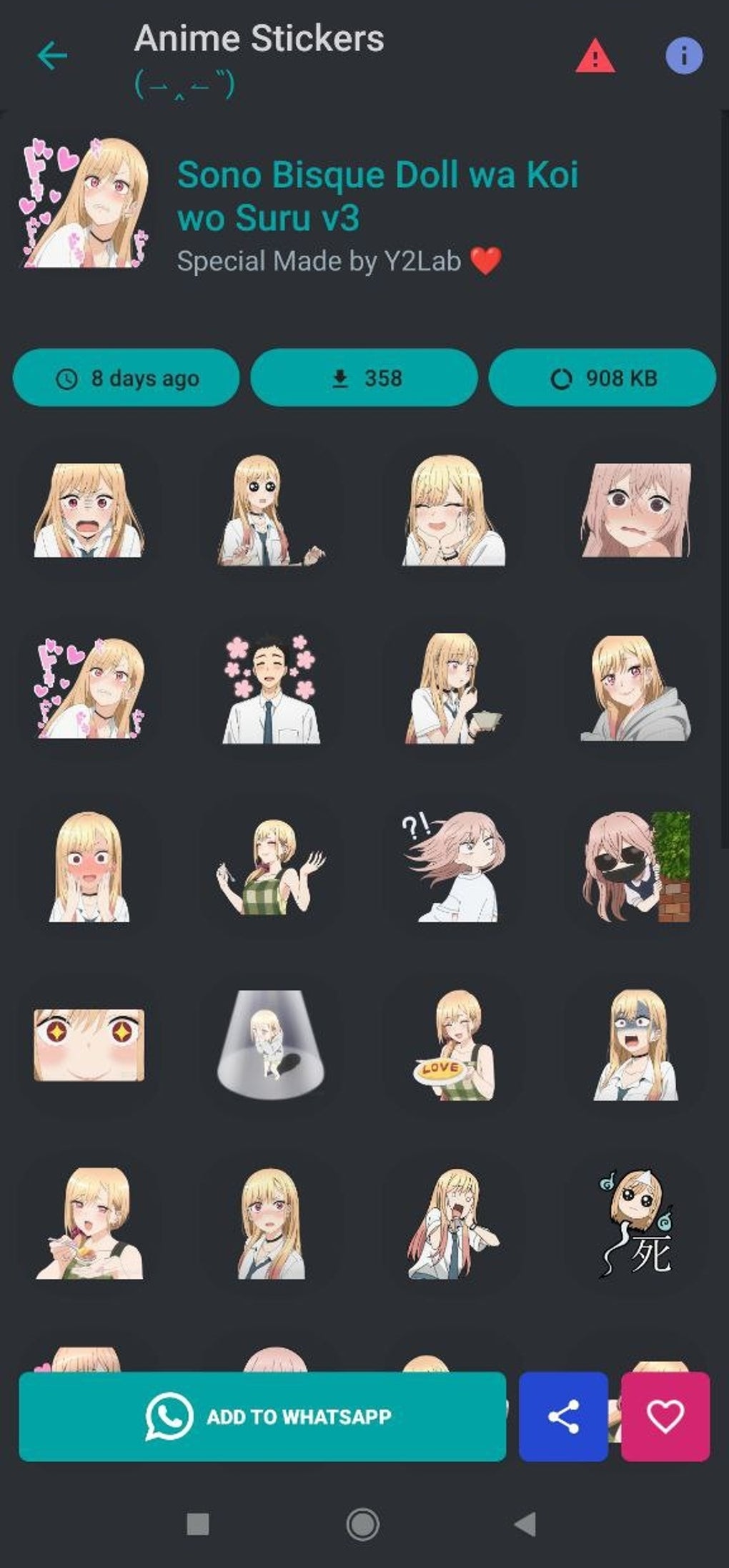 わ Anime Stickers for WhatsApp APK для Android — Скачать