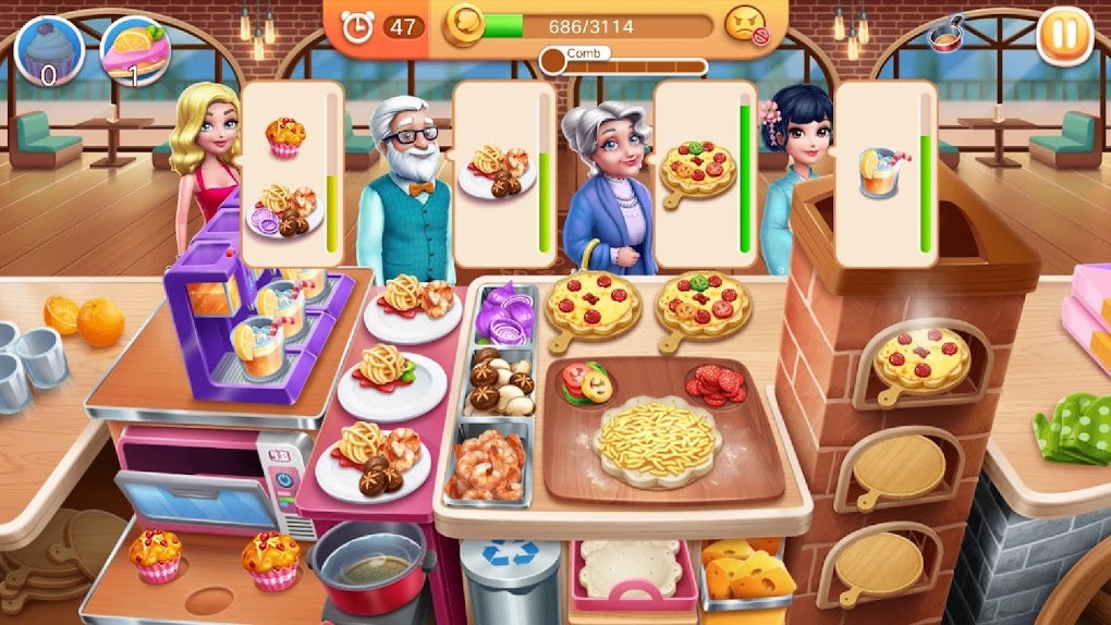 O Jogo de Culinária- Simulação de restaurante - Download do APK para Android