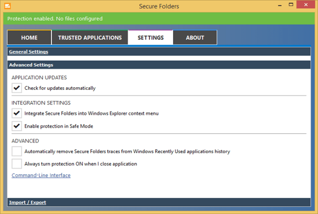 Secure folder Windows. Secure folder что это за программа. Protection enabled