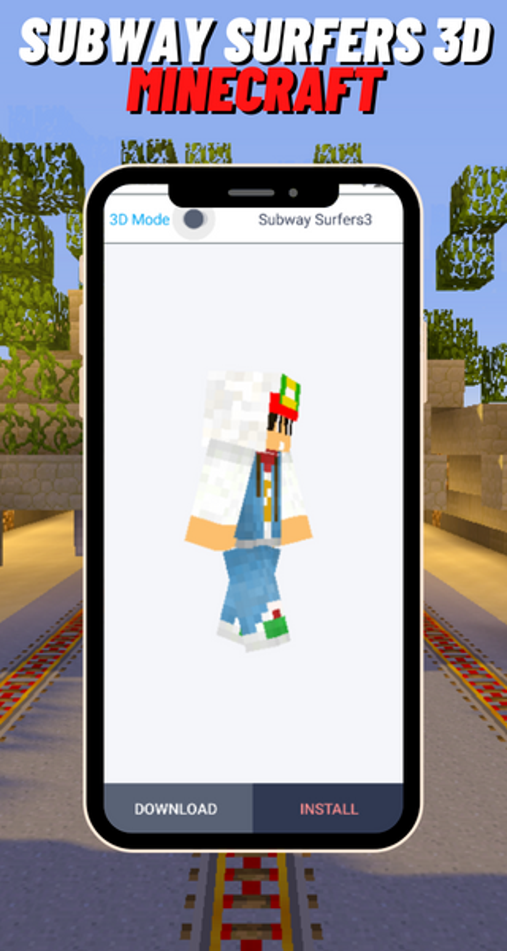 Subway-Surfers 3D Minecraft для Android — Скачать