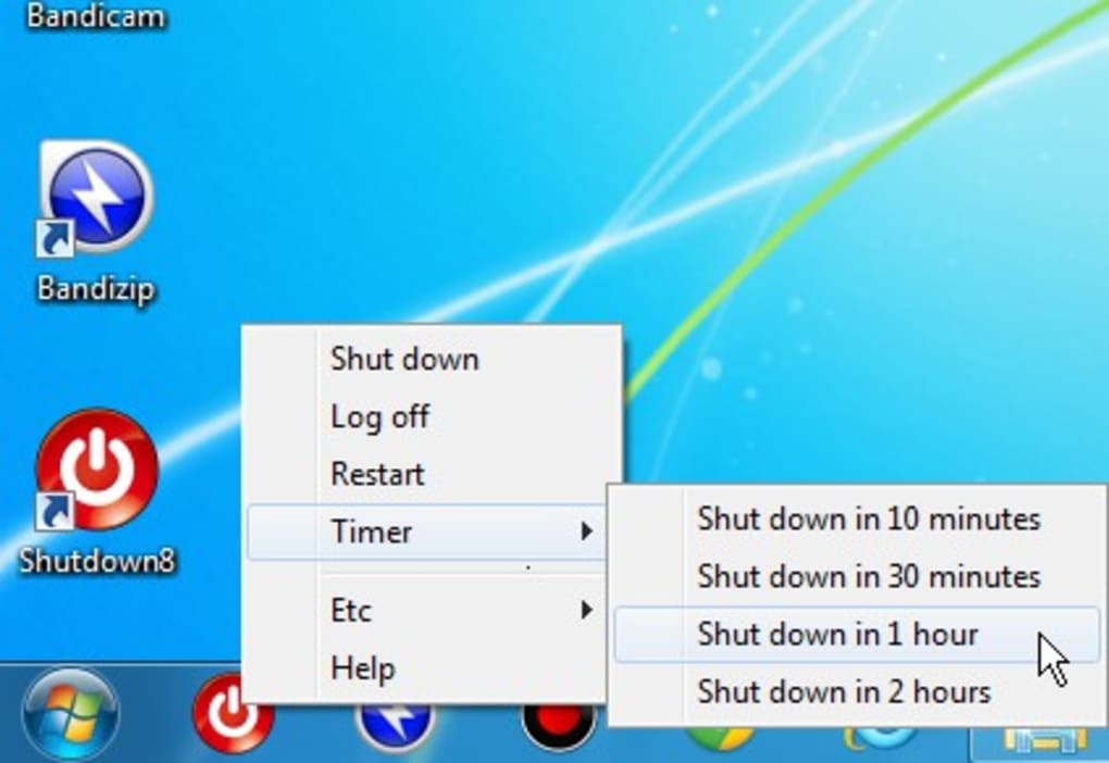 computer shutdown timer windows 10