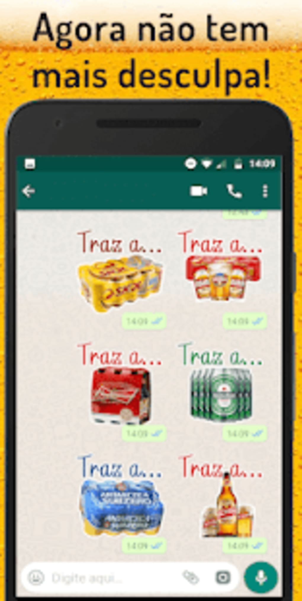 figurinhas para whatsapp cerveja - WAStickerApps para Android - Download