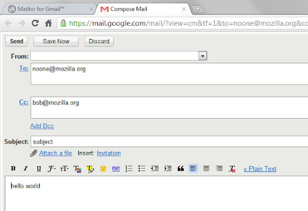 Mailto: for Gmail™ for Google Chrome - Extension Download