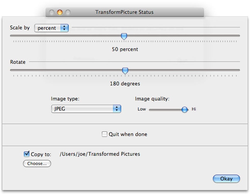 TransformPicture for Mac - Download