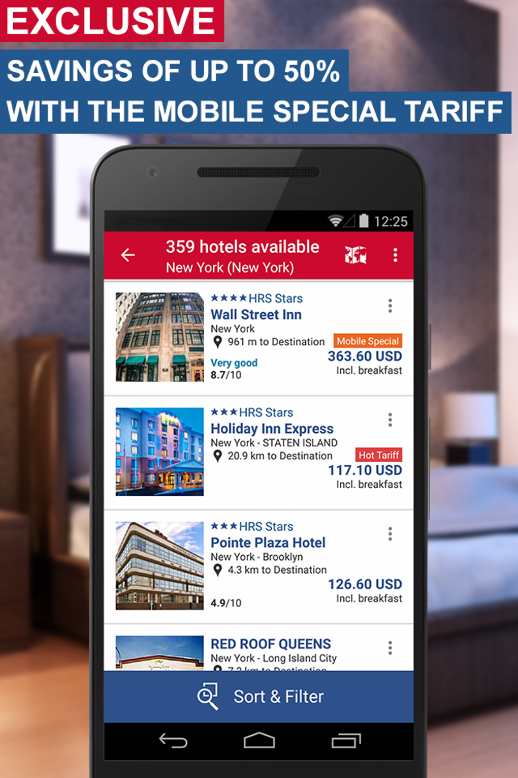 Hotel Search HRS New для Android — Скачать