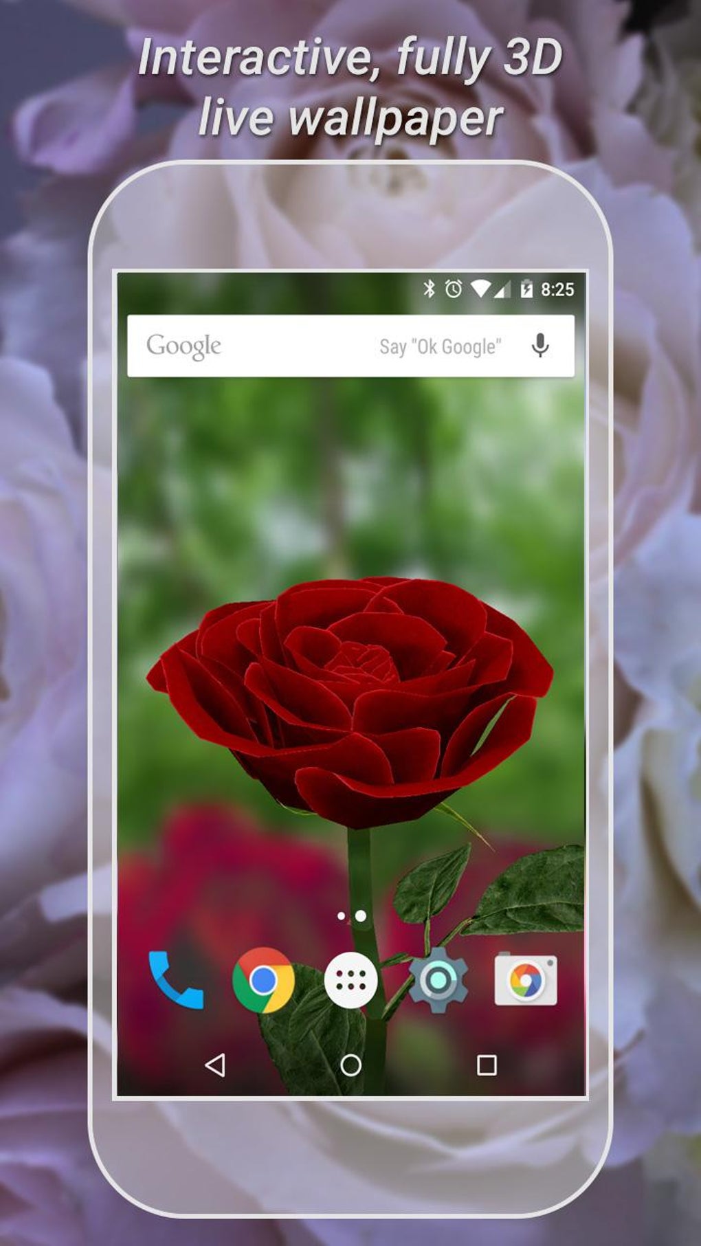 Android için 3D Rose Live Wallpaper Lite APK - İndir