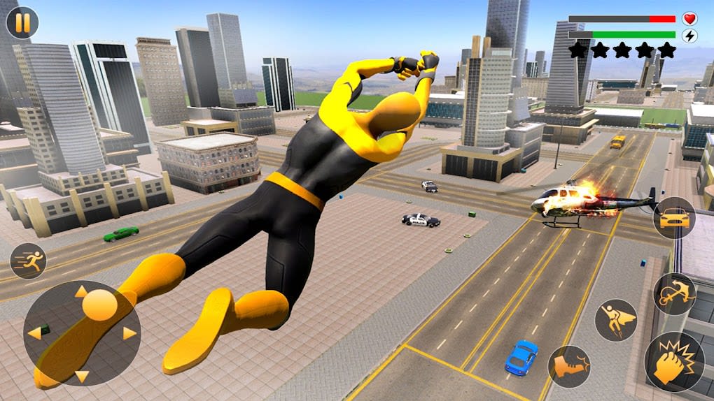 Flying Hero Crime City Battle For Android Download 7929