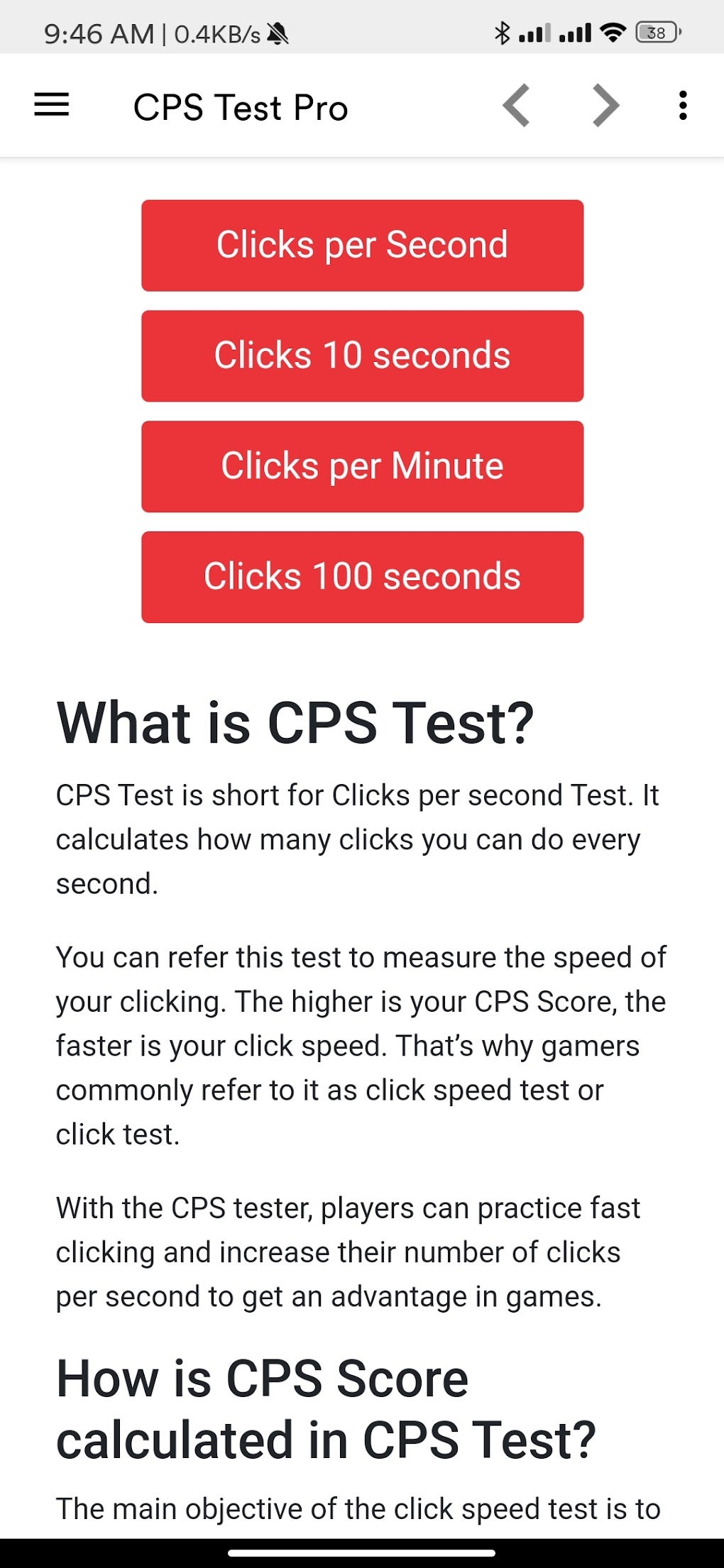 Android I in CPS Test Pro ndir