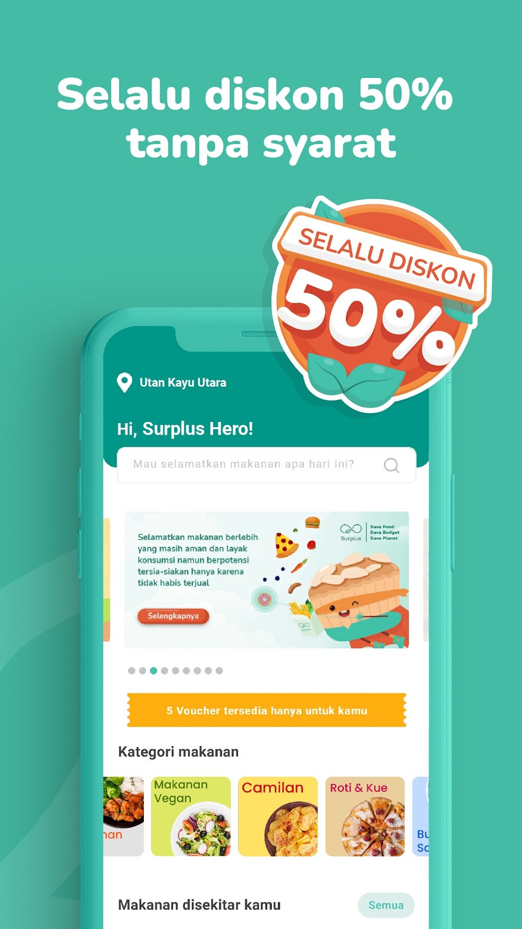 Surplus - Food Rescue App для Android — Скачать