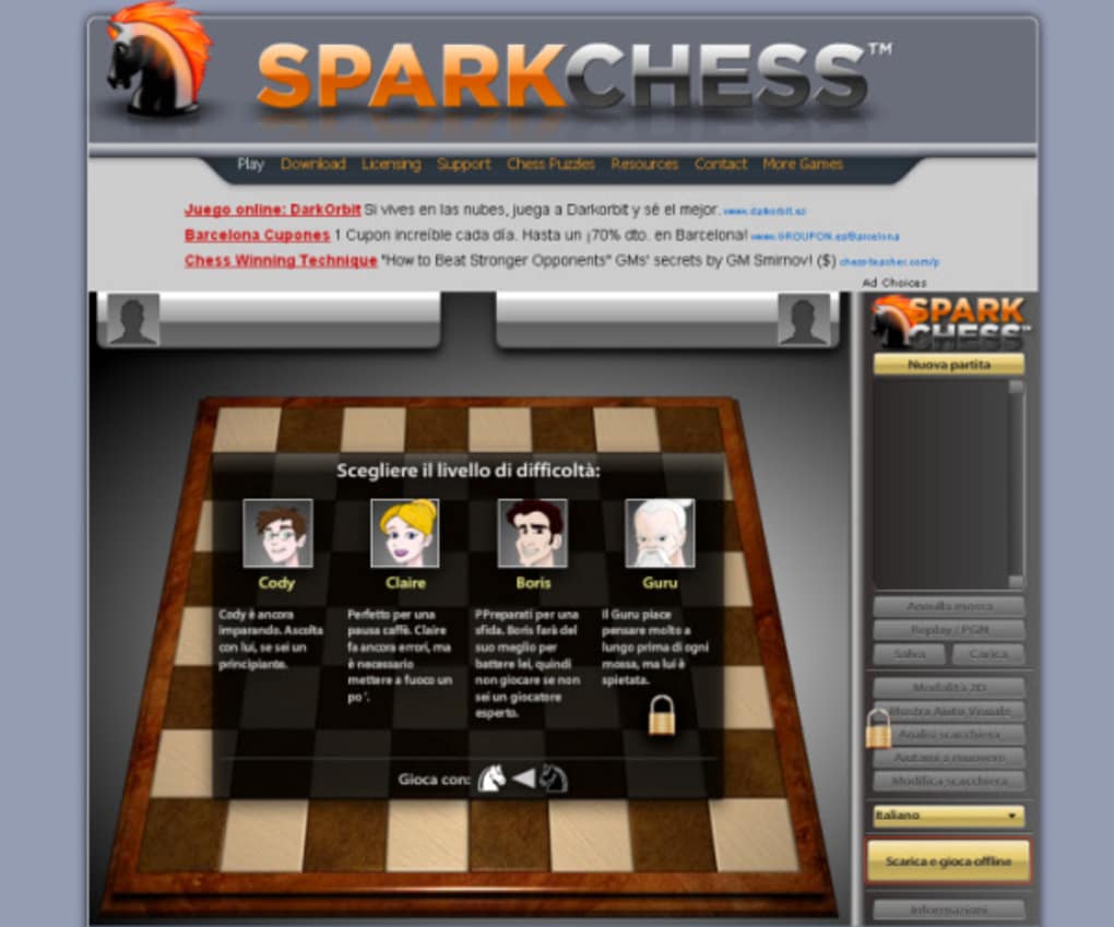 play sparkchess online