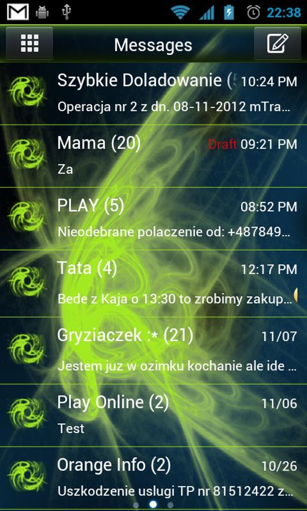 GO SMS Pro Future Theme APK для Android — Скачать