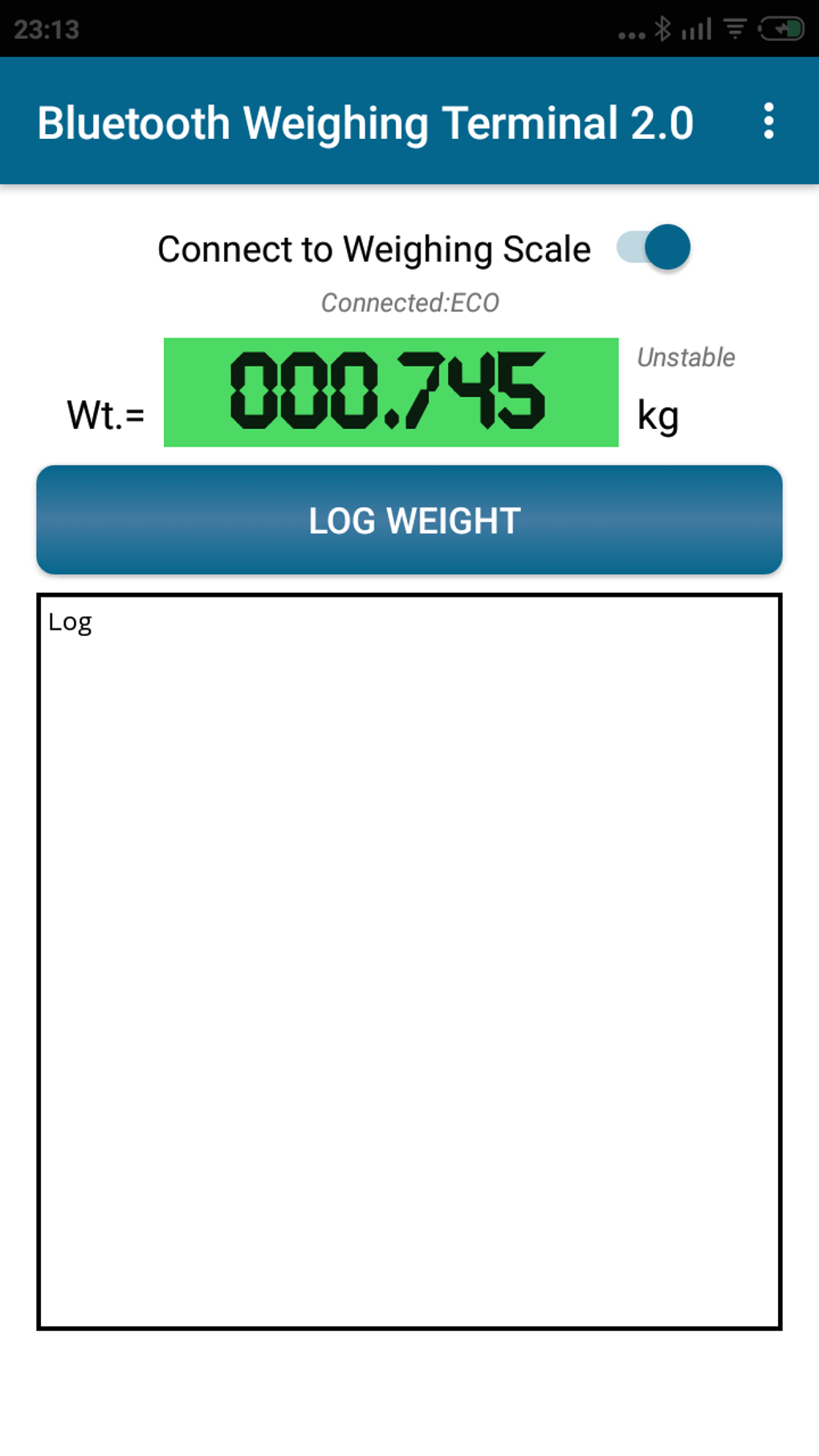 Free digital scale app for Android