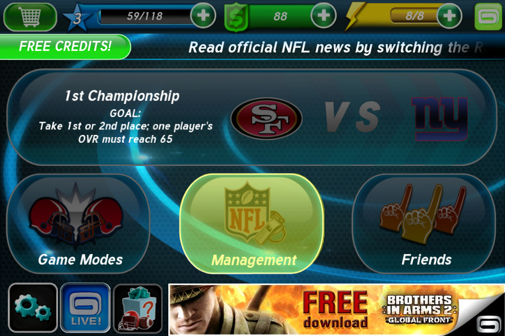 Gameloft's NFL Pro 2013 for Android, Free to Play Football at Its Finest