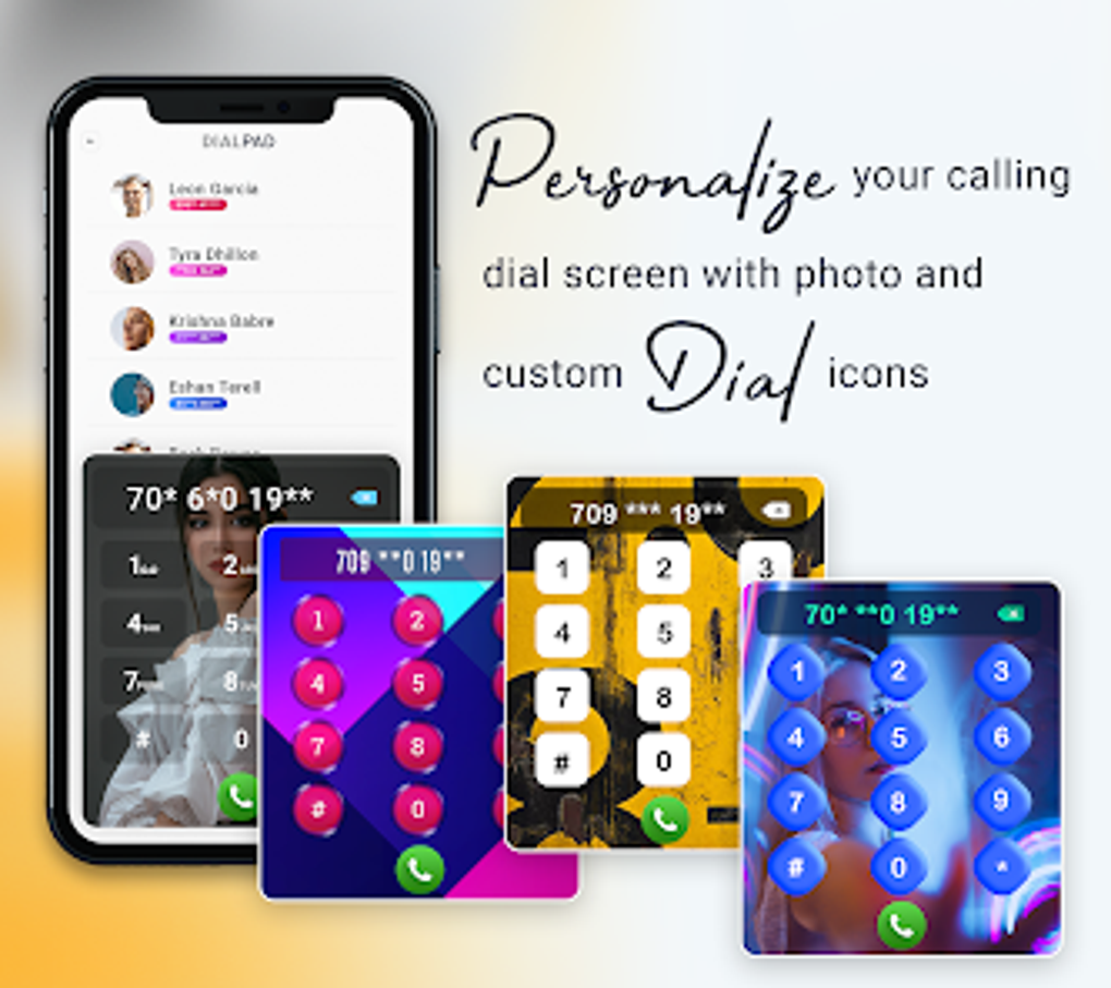 Photo Phone Dialer Call Screen สำหรับ Android - ดาวน์โหลด