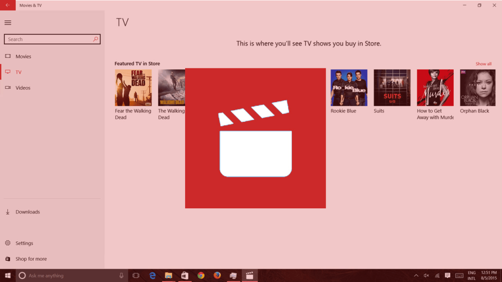 movies and tv app windows 10 download