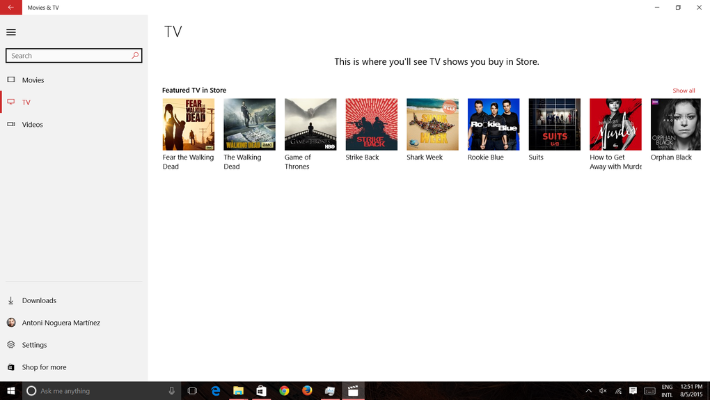 windows movies and tv app for mac