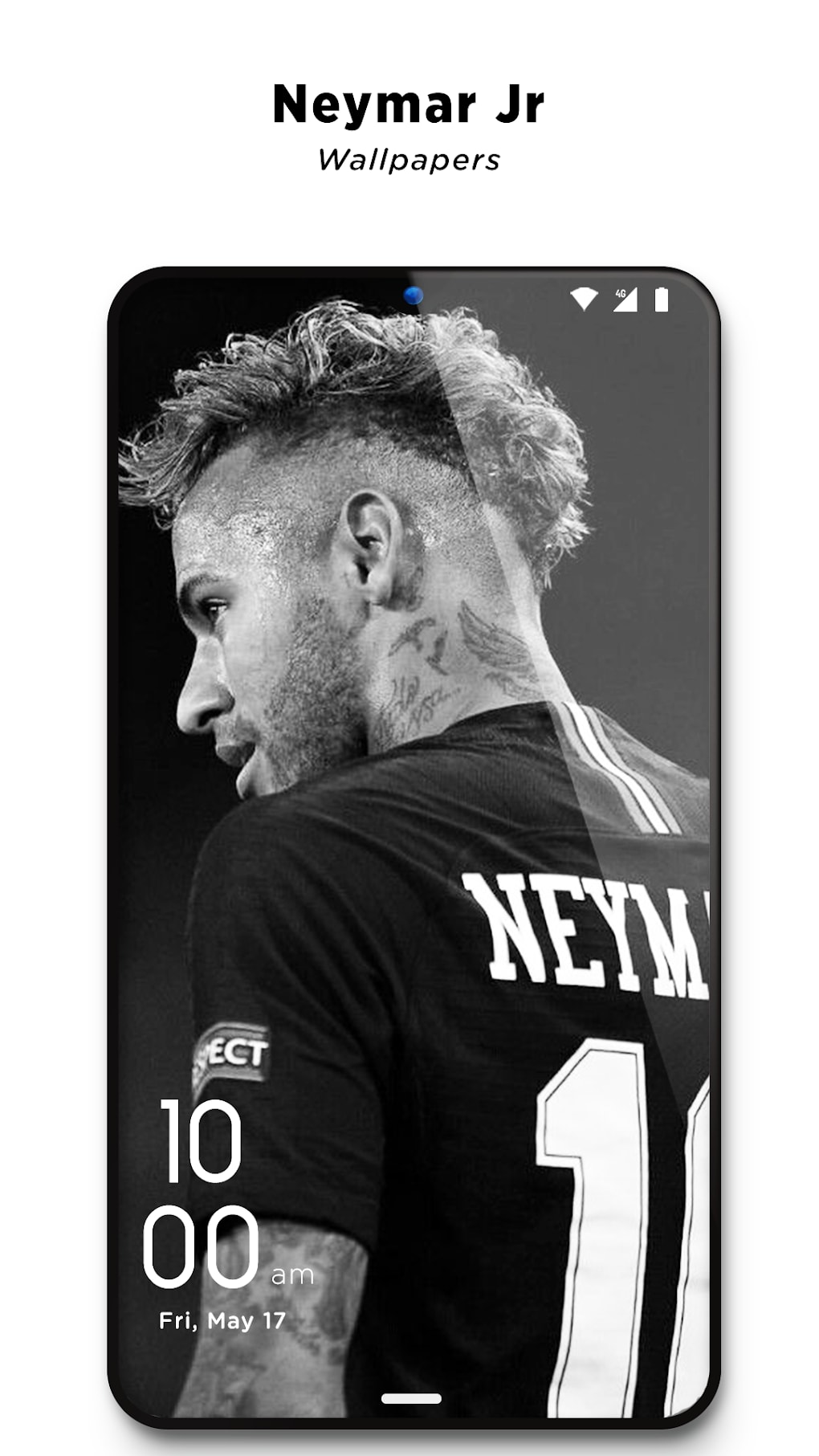 Download Neymar Ultra Hd Black Jersey Wallpaper