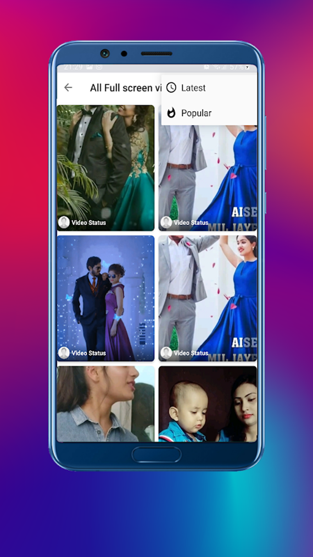 Vid injoy watch Status APK Para Android Download