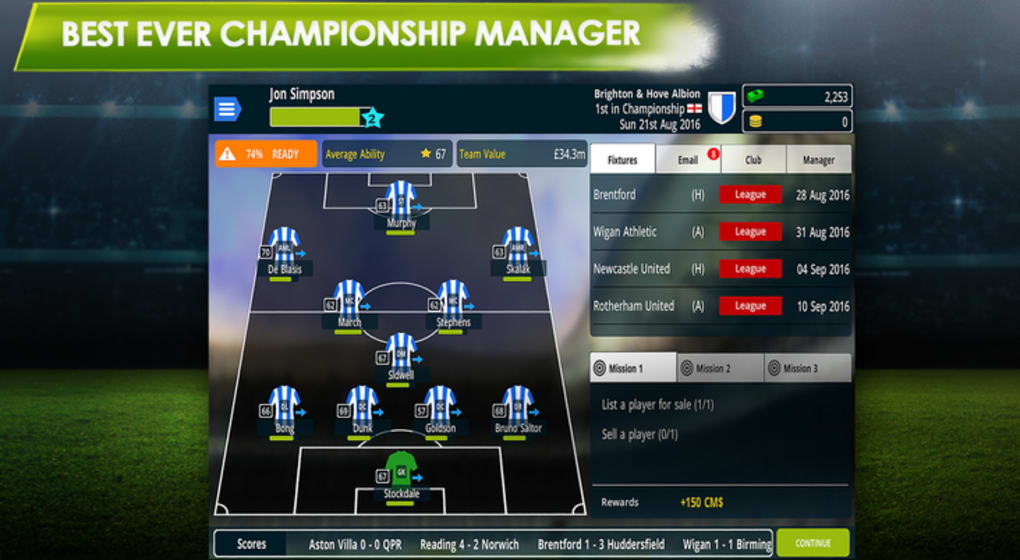 Championship Manager 17 Apk Pour Android Telecharger