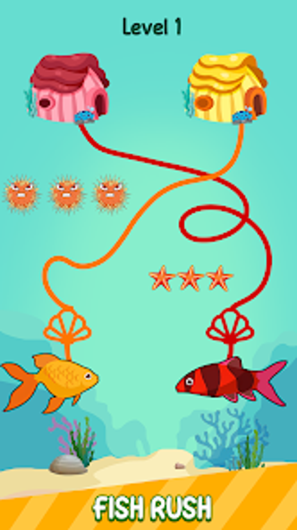 Fish Rush - Draw Line To Home для Android — Скачать