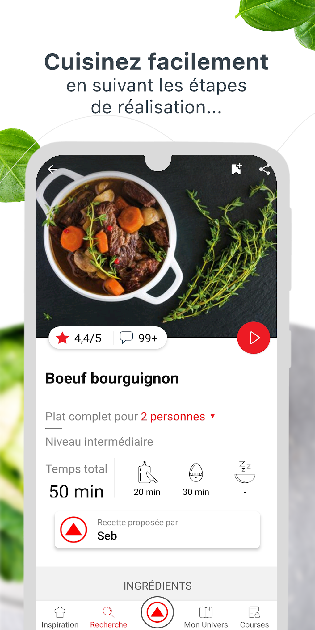 Seb recettes et plus для Android — Скачать