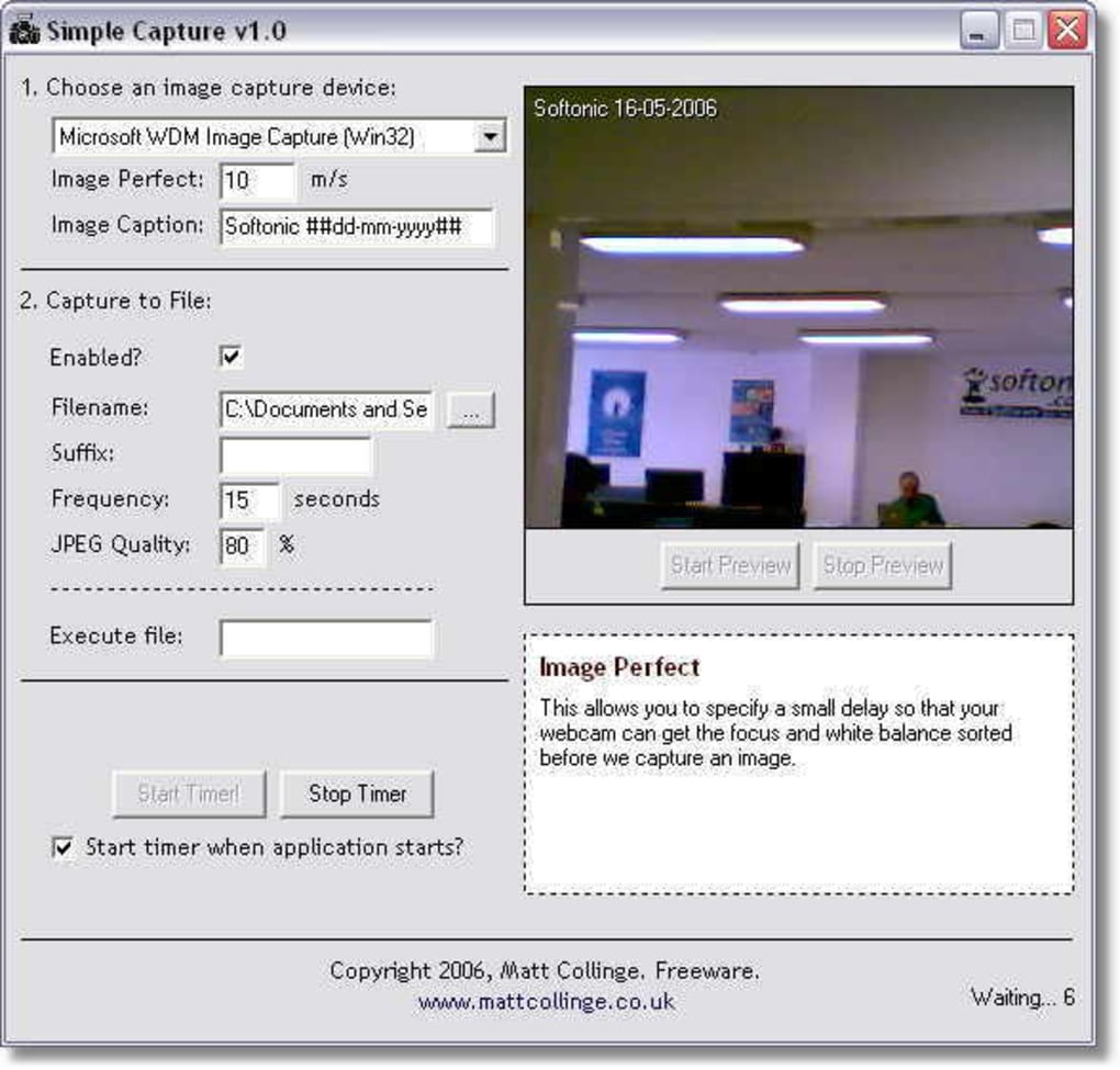 Simple Webcam Capture - Descargar