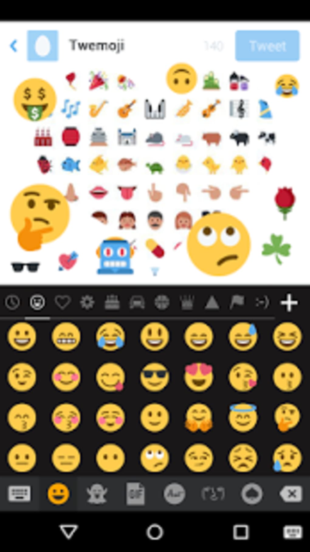 emoji keyboard cute emoji screenshot