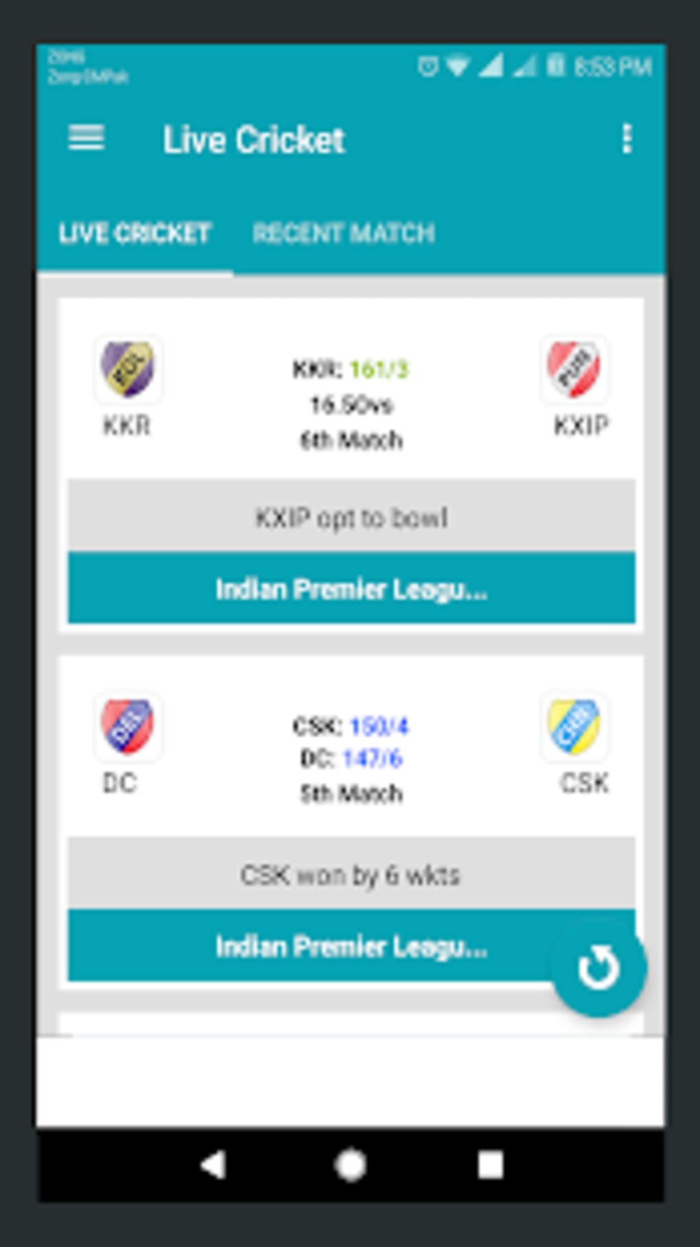 Latest IPL Live Cricket Score Android App By GSBusiness