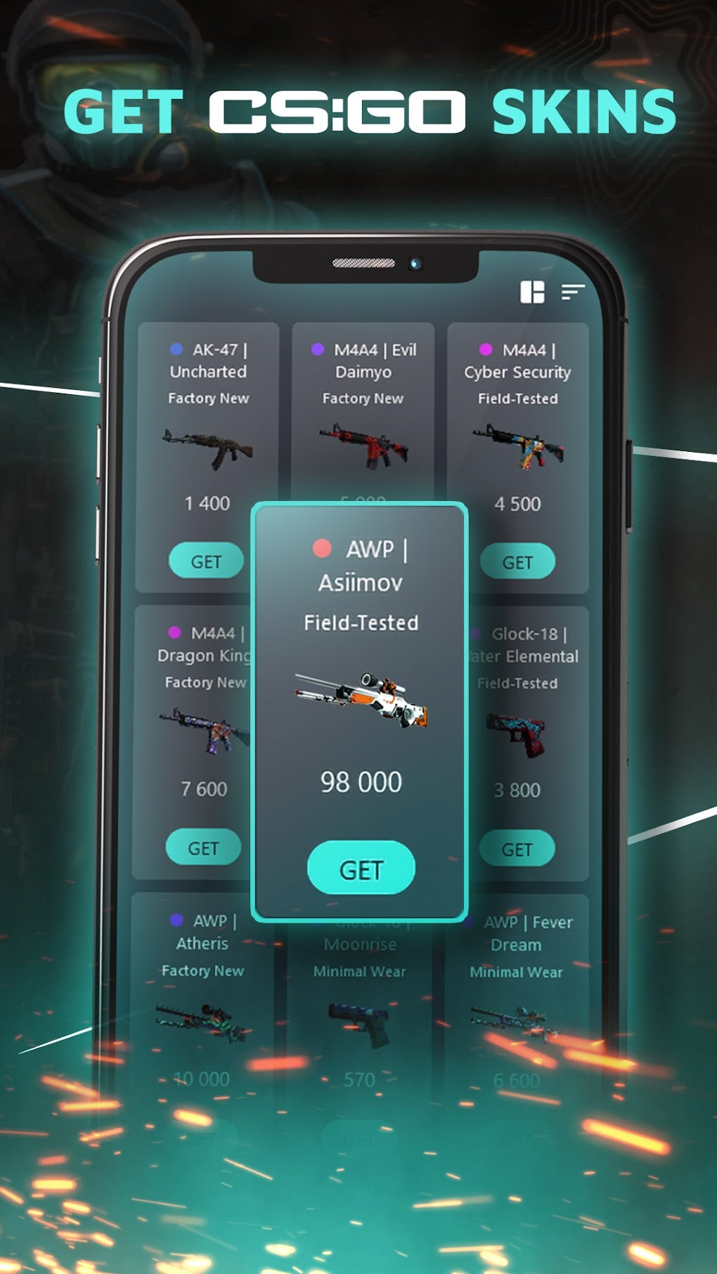 Get CS:GO Skins для Android — Скачать