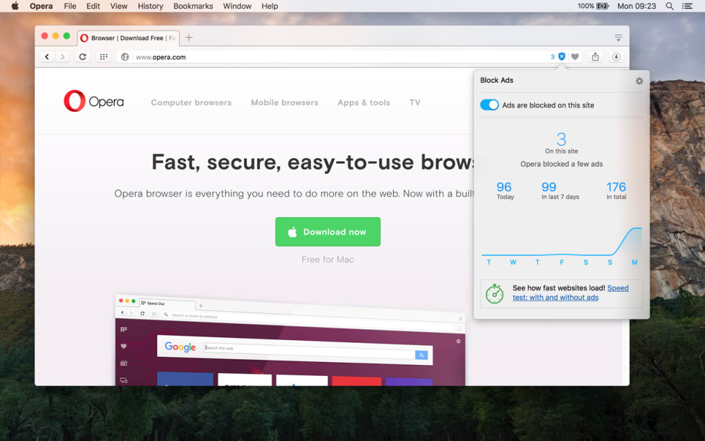 Opera browser for mac download youtube videos onine