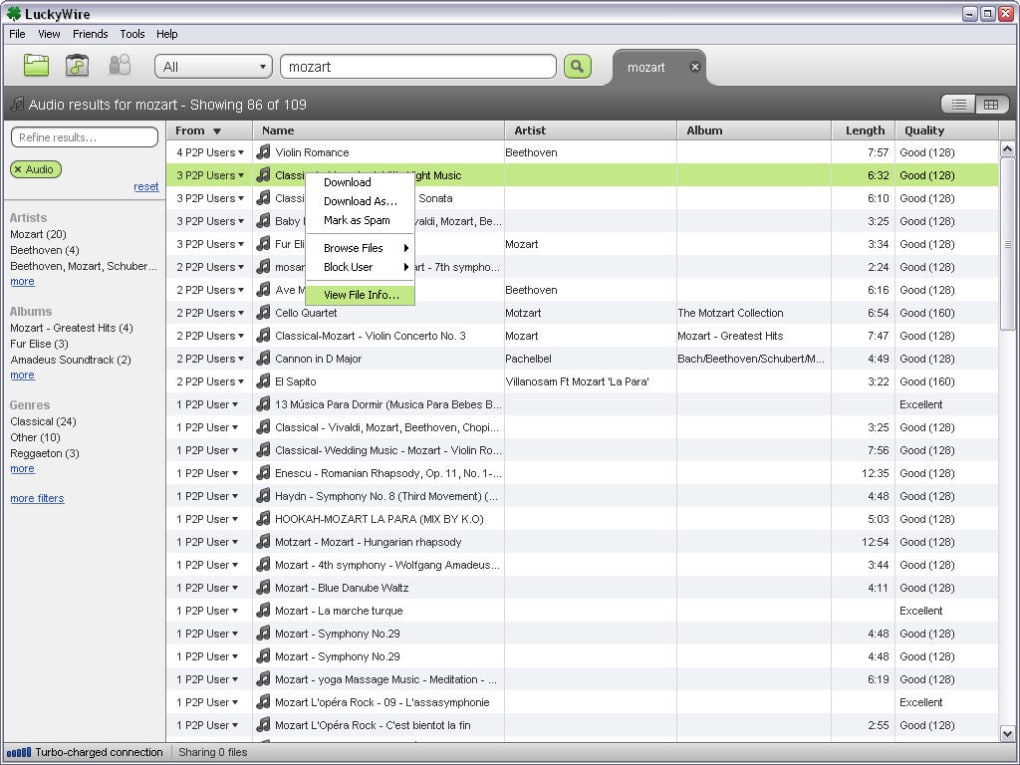best p2p file sharing for music