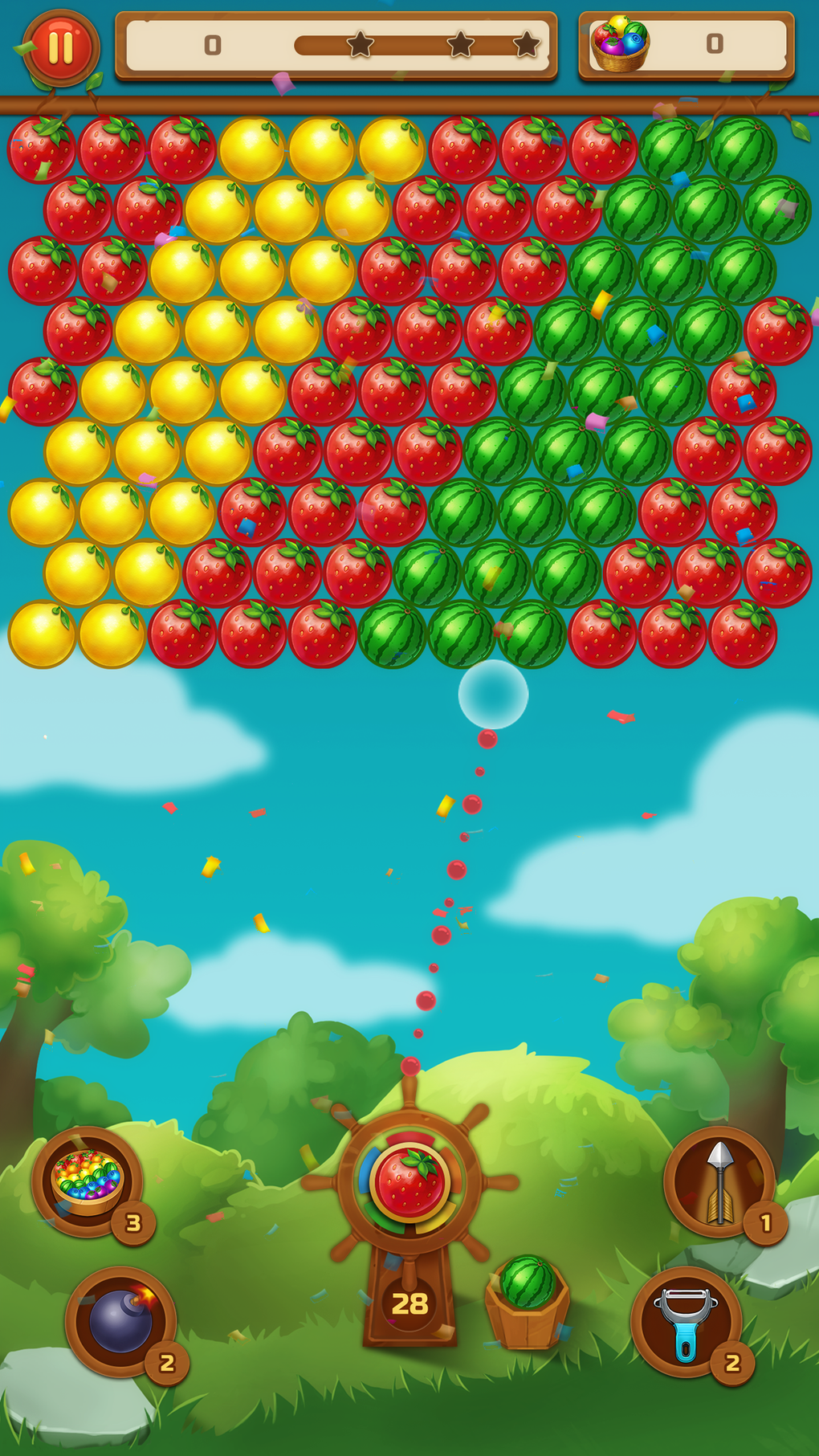 IPhone Bubble Shooter Fruits BlastPop 