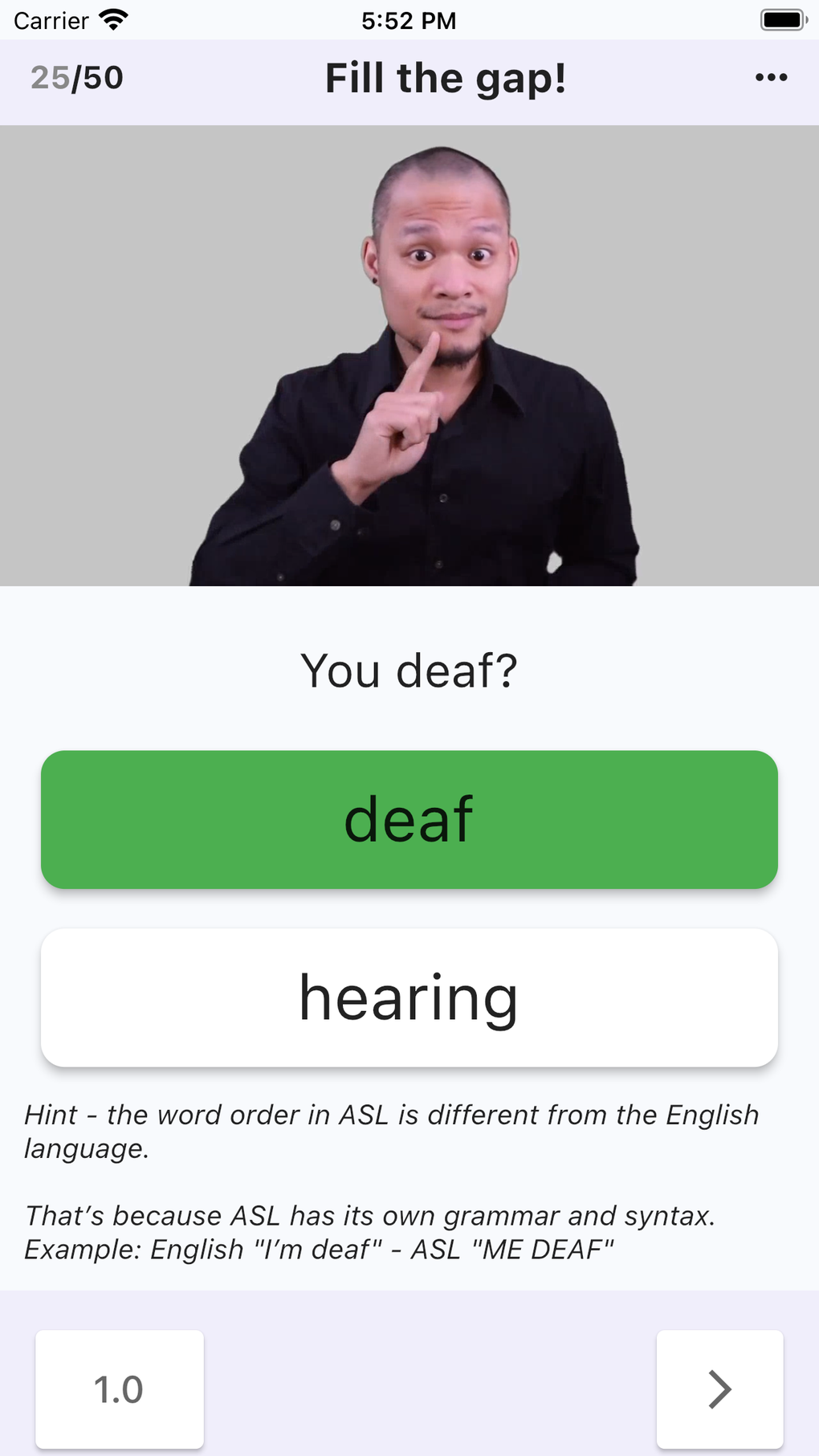 iPhone için ASL -Sign Language. Learn ASL - İndir