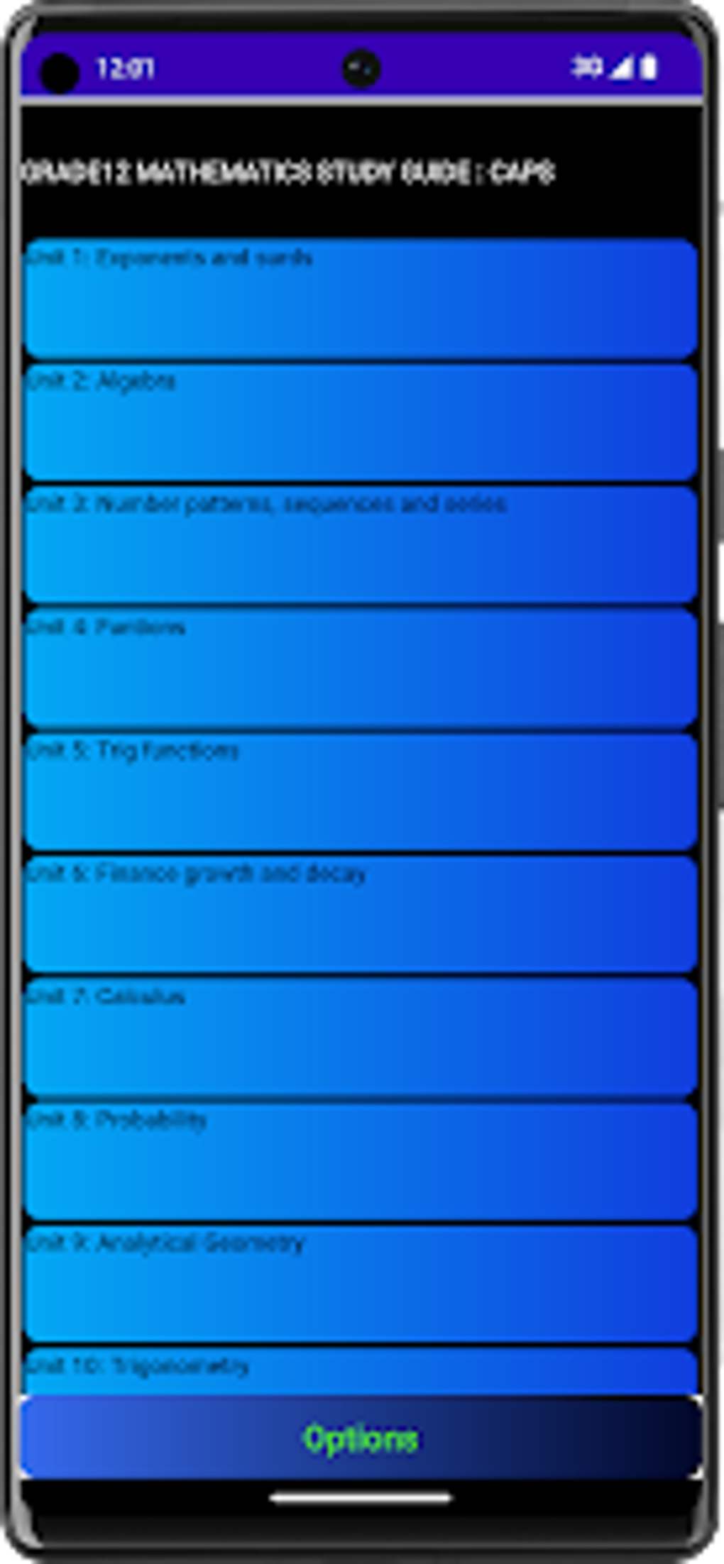 Grade 12 mathematics guides for android download