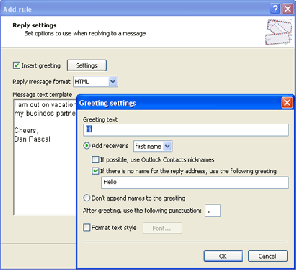 Auto Reply Manager for Outlook - Download