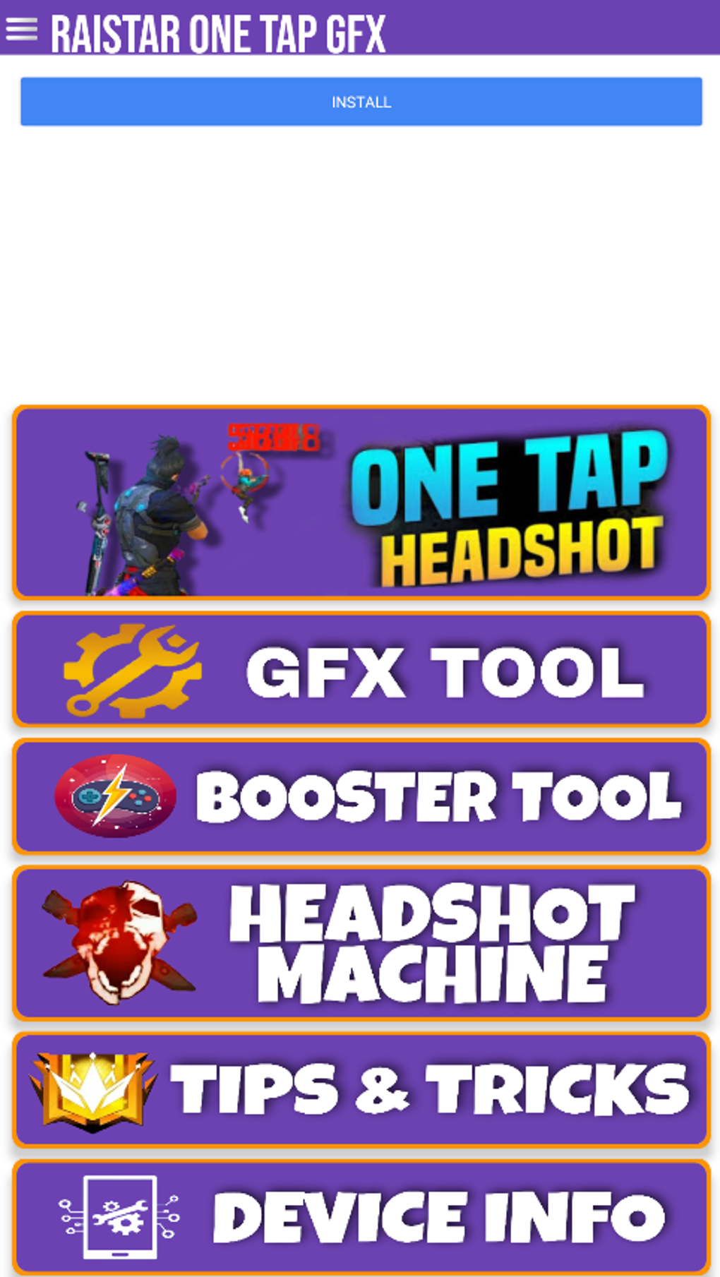 Raistar One Tap Dpi Headshot Fire : Gfx Tool ff APK для Android — Скачать