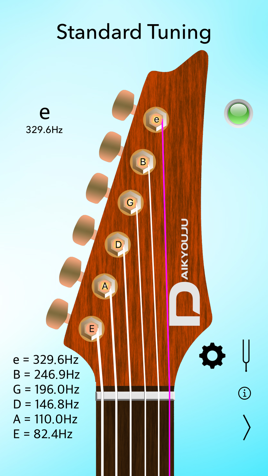 Electric Guitar Tuner para iPhone Download