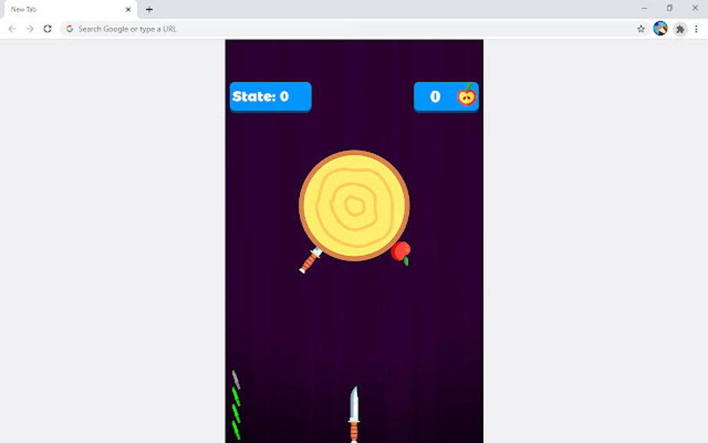 Knife Shooting Game para Google Chrome - Extensión Descargar