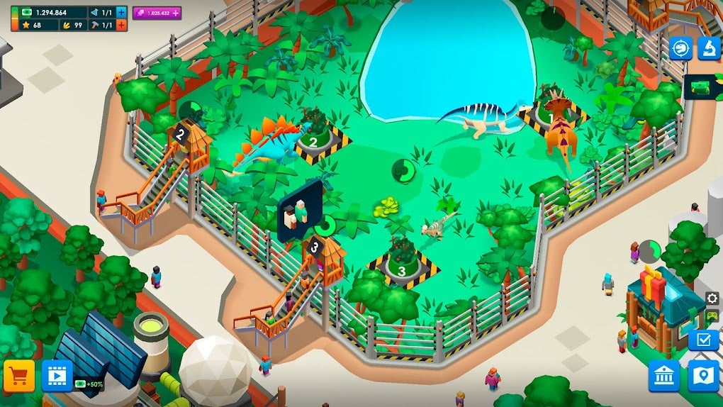 Idle Dino Farm Tycoon 3D 🕹️ Play on CrazyGames