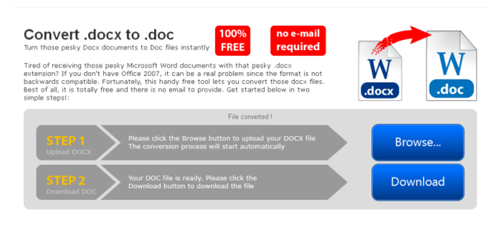 docx to convert file doc to doc Online Convert docx